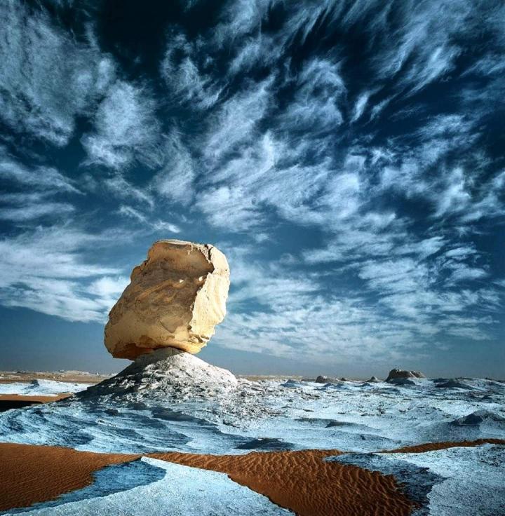 Desierto Blanco en el Sahara Egipto