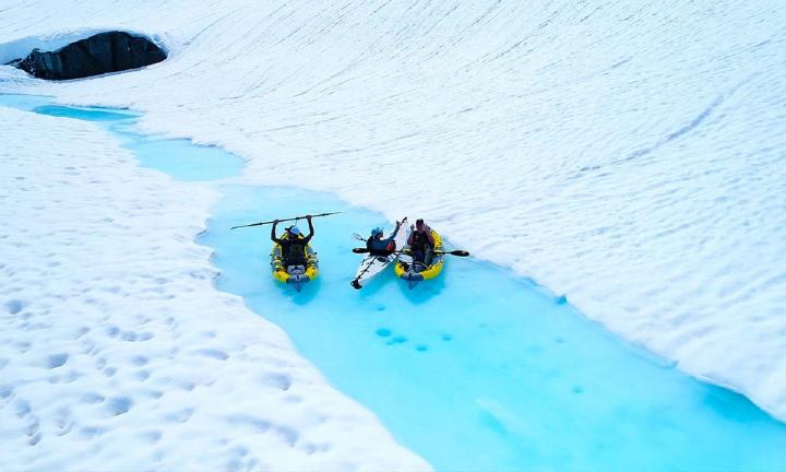 British Columbia glacier kayak