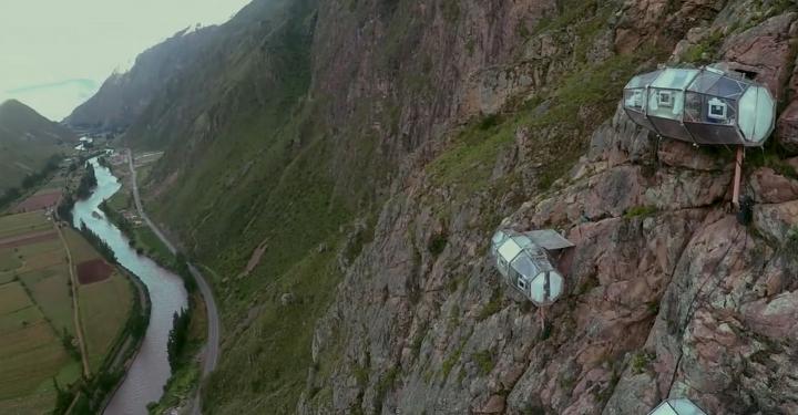 Skylodge, dormir sobre el abismo del Valle de Urubamba