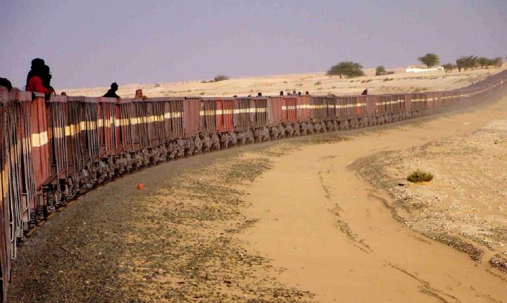 Nuadibu tren Mauritania largo